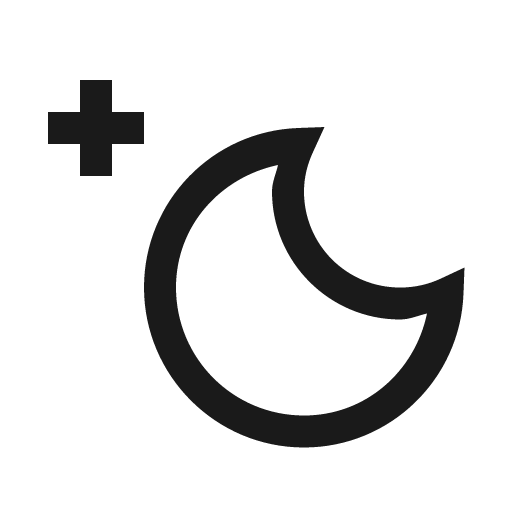 Moon icon, solid style, from Line Awesome