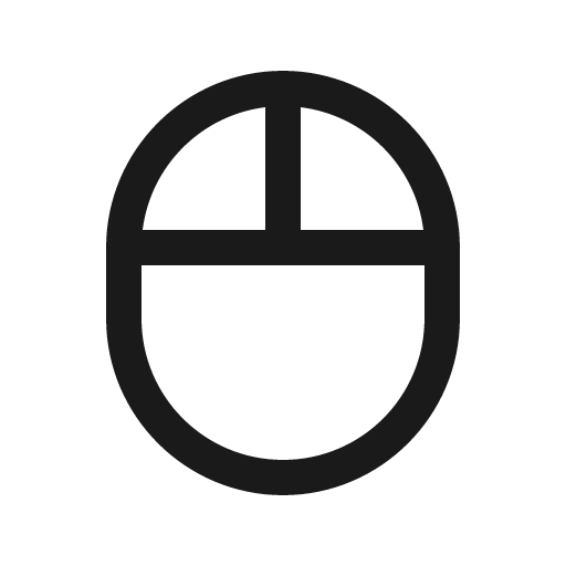 Mouse icon, solid style, from Line Awesome