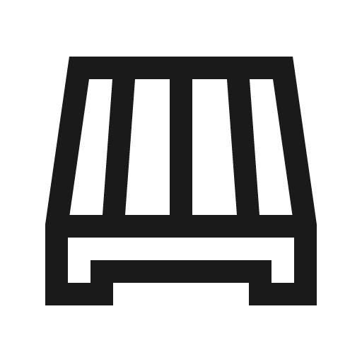 Pallet icon, solid style, from Line Awesome