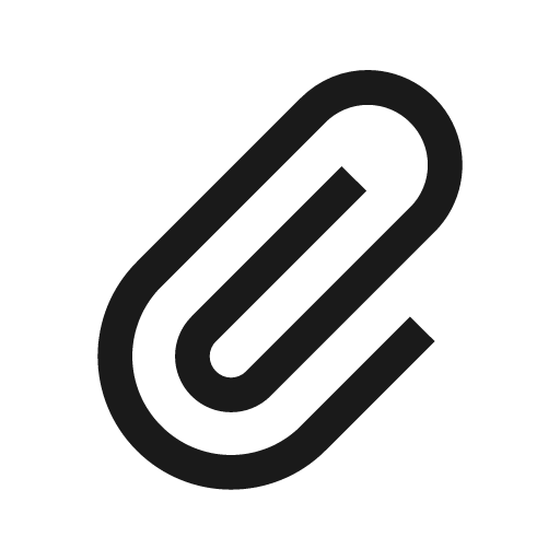 Paperclip icon, solid style, from Line Awesome