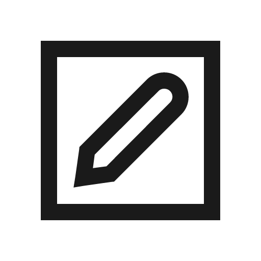 Pen square icon, solid style, from Line Awesome