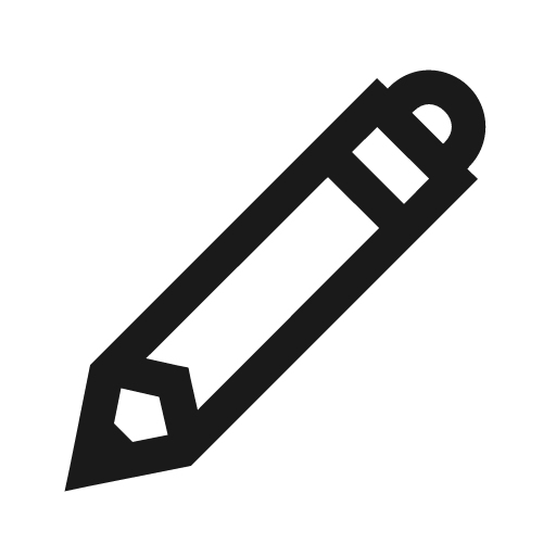 Pencil alt icon, solid style, from Line Awesome