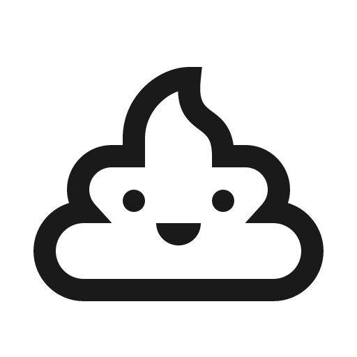 Poo icon, solid style, from Line Awesome