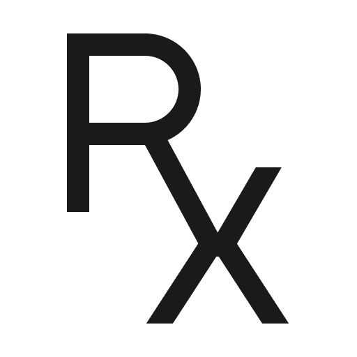 Prescription icon, solid style, from Line Awesome