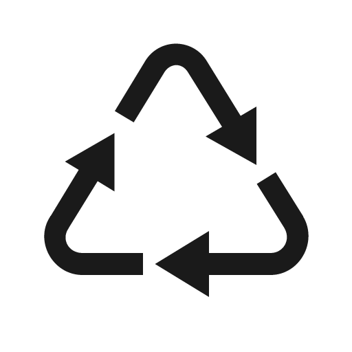 Recycle icon, solid style, from Line Awesome