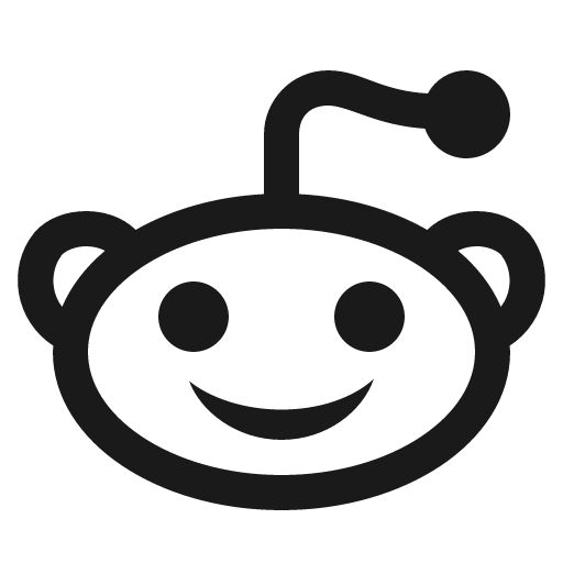 Reddit alien icon, solid style, from Line Awesome