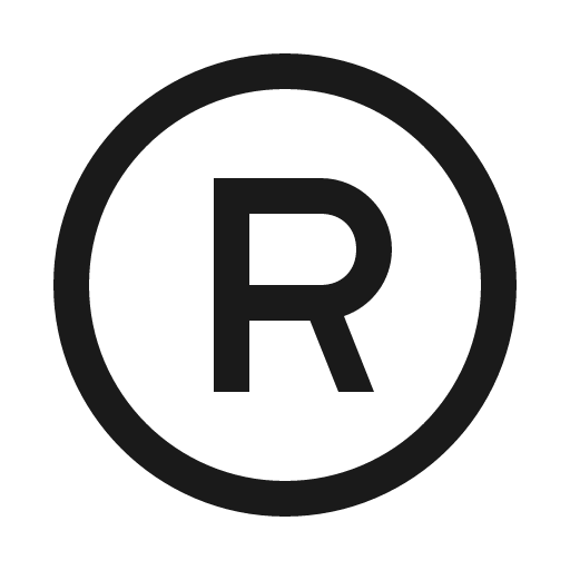 Registered solid icon, filled style, from Line Awesome