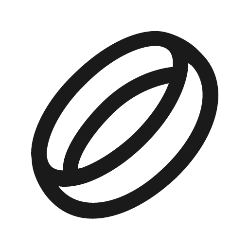 Ring icon, solid style, from Line Awesome