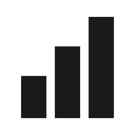 Signal icon, solid style, from Line Awesome