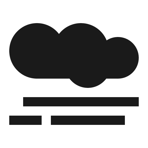 Smog icon, solid style, from Line Awesome
