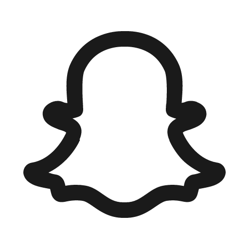 Snapchat ghost icon, solid style, from Line Awesome