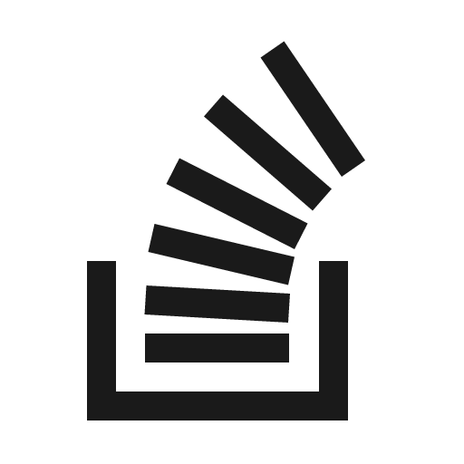 Stack overflow icon, solid style, from Line Awesome