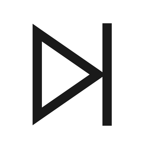 Step forward icon, solid style, from Line Awesome