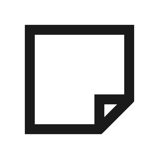 Sticky note solid icon, filled style, from Line Awesome