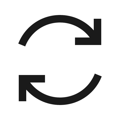 Sync alt icon, solid style, from Line Awesome