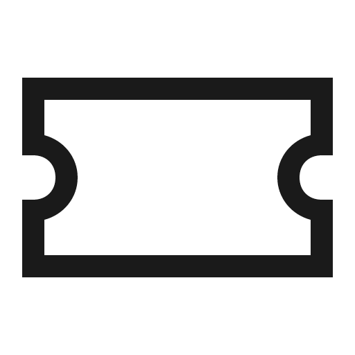 Ticket alt icon, solid style, from Line Awesome