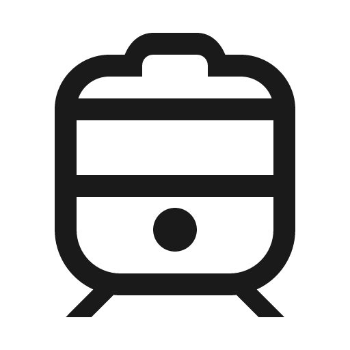 Train icon, solid style, from Line Awesome