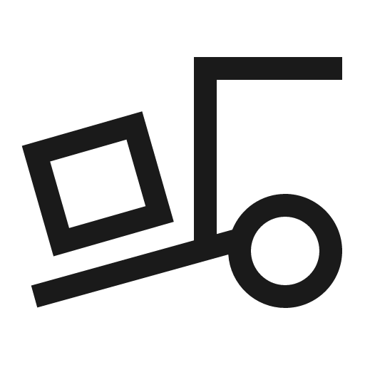 Truck loading icon, solid style, from Line Awesome
