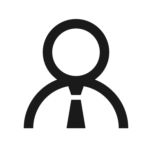 User tie icon, solid style, from Line Awesome