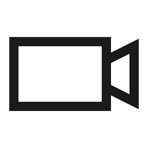 Video icon, solid style, from Line Awesome