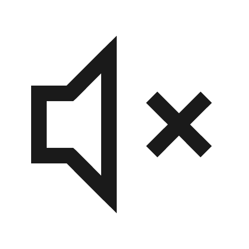 Volume mute icon, solid style, from Line Awesome