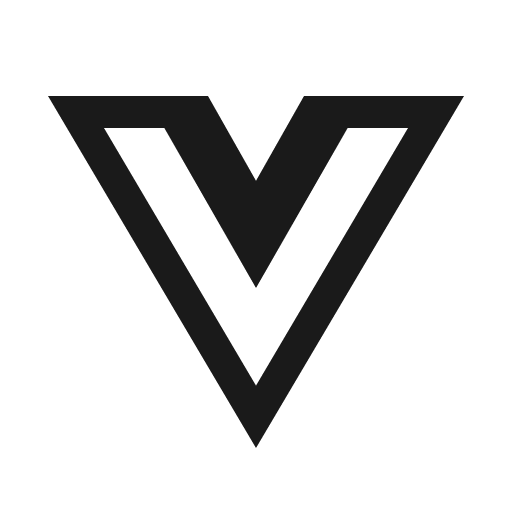 Vuejs icon, solid style, from Line Awesome