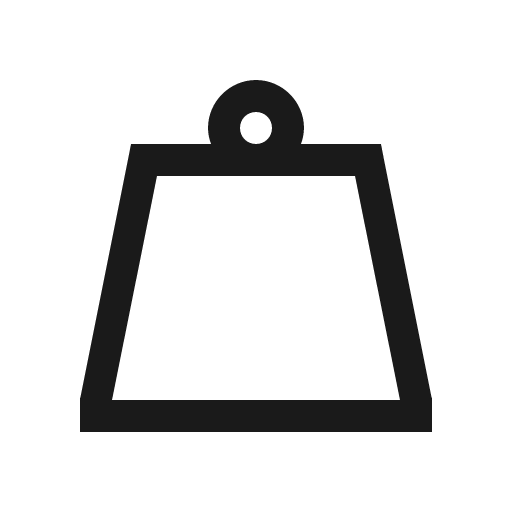 Weight hanging icon, solid style, from Line Awesome
