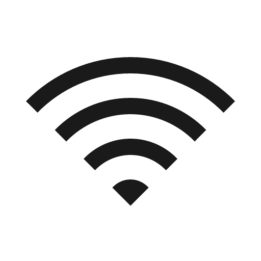 Wifi icon, solid style, from Line Awesome