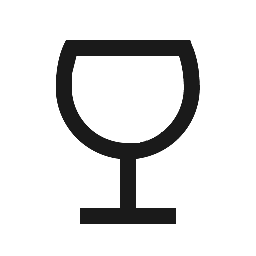 Wine glass icon, solid style, from Line Awesome