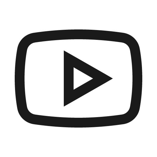 Youtube icon, solid style, from Line Awesome
