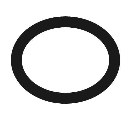 Chat round filled off icon, line style, from Material Line Icons