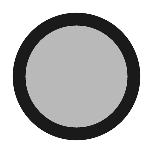 Circle to confirm circle twotone transition icon, line style, from Material Line Icons