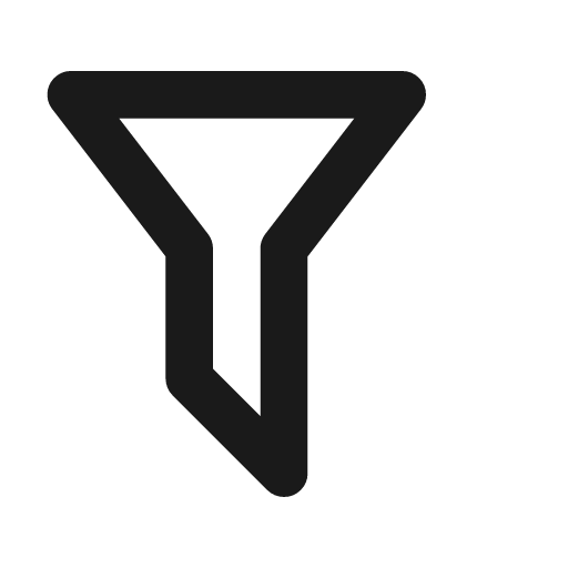 Filter remove icon, line style, from Material Line Icons