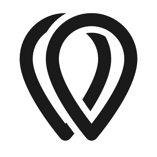 Map marker multiple filled loop icon, line style, from Material Line Icons