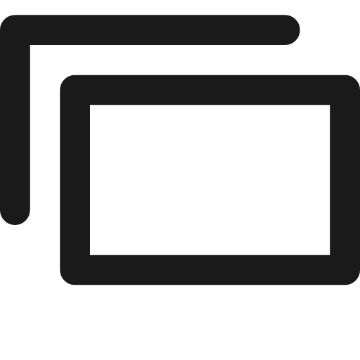 Monitor mutlple filled icon, filled style, from Material Line Icons
