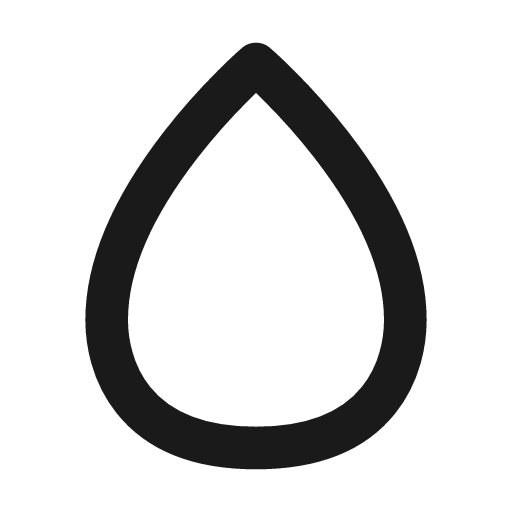 Paint drop half filled icon, filled style, from Material Line Icons