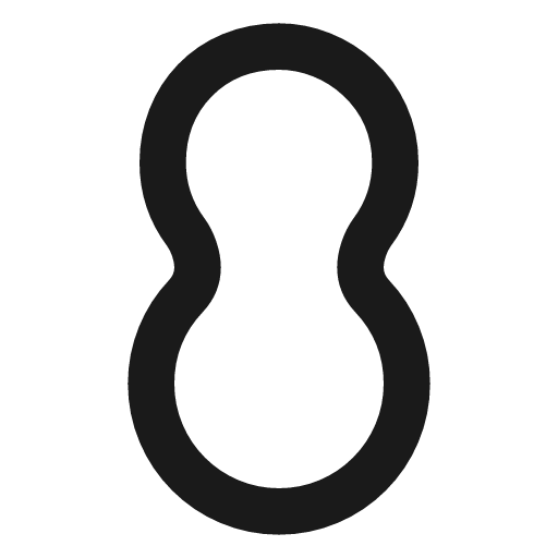 Peanut icon, line style, from Material Line Icons