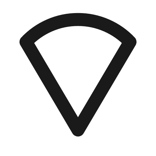 Pizza icon, line style, from Material Line Icons