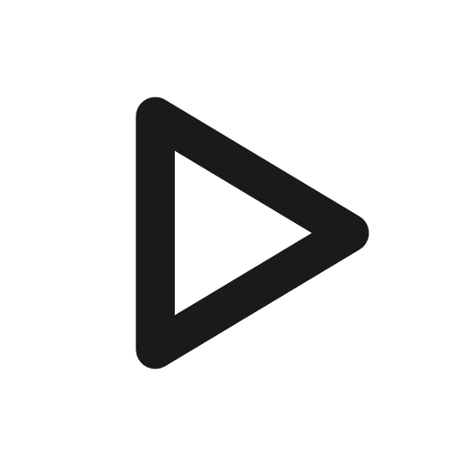 Play filled icon, filled style, from Material Line Icons