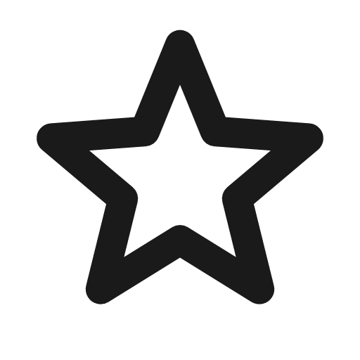 Star alt icon, line style, from Material Line Icons