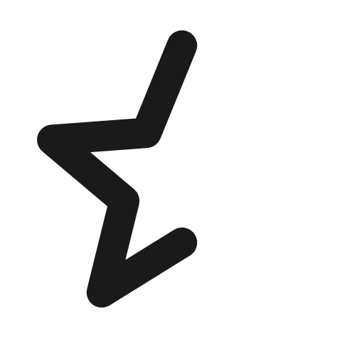 Star half icon, line style, from Material Line Icons