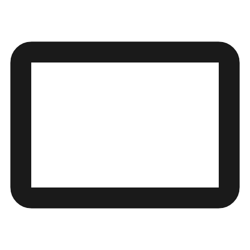 Tablet icon, line style, from Material Line Icons
