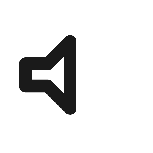 Volume high off icon, line style, from Material Line Icons