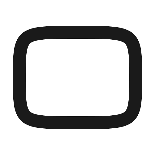 Youtube icon, line style, from Material Line Icons