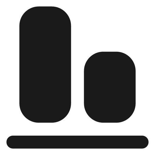 Align end horizontal filled icon, filled style, from Lucide Extended