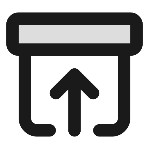Archive restore duotone icon, two-tone style, from Lucide Extended