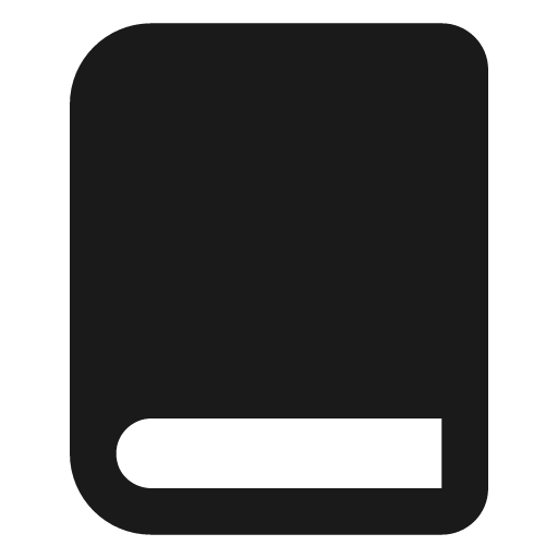 Book filled icon, filled style, from Lucide Extended