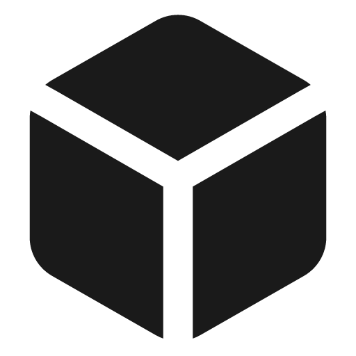 Box filled icon, filled style, from Lucide Extended