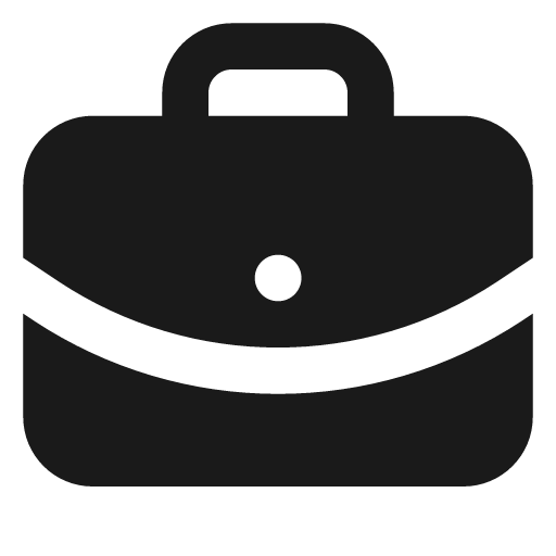 Briefcase business filled icon, filled style, from Lucide Extended