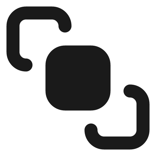 Bring to front filled icon, filled style, from Lucide Extended